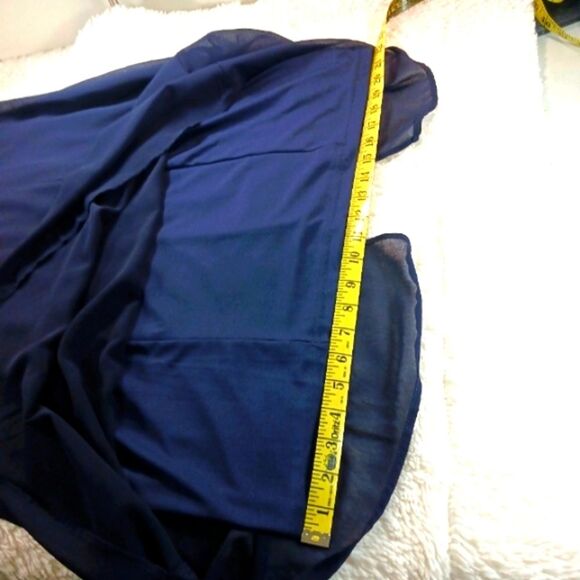 NWOT Signature Collection Double Layer Chiffon Sleeveless A-Line Midi Dress L... - Picture 10 of 15